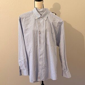 Vineyard Vines Light Blue & White Checked Button-Up Shirt